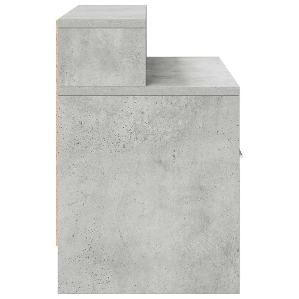 Nachtkastjes 2 st met lade 51x31x47 cm betongrijs