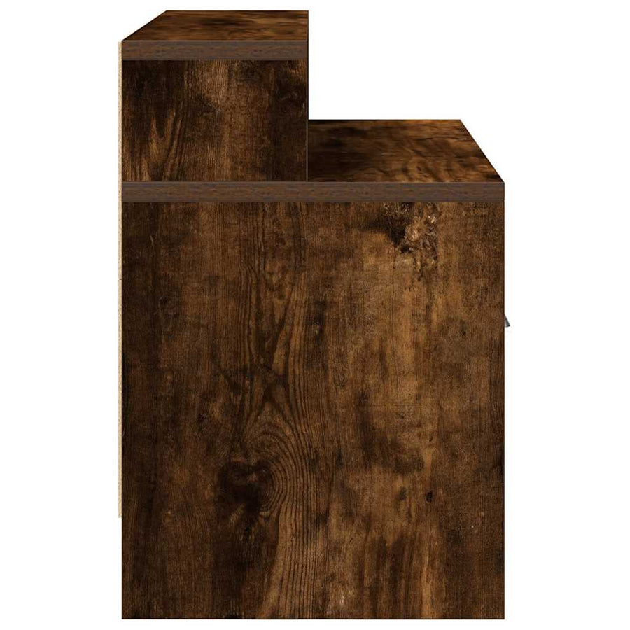 Nachtkastjes 2 st met lade 51x31x47 cm gerookt eikenkleurig