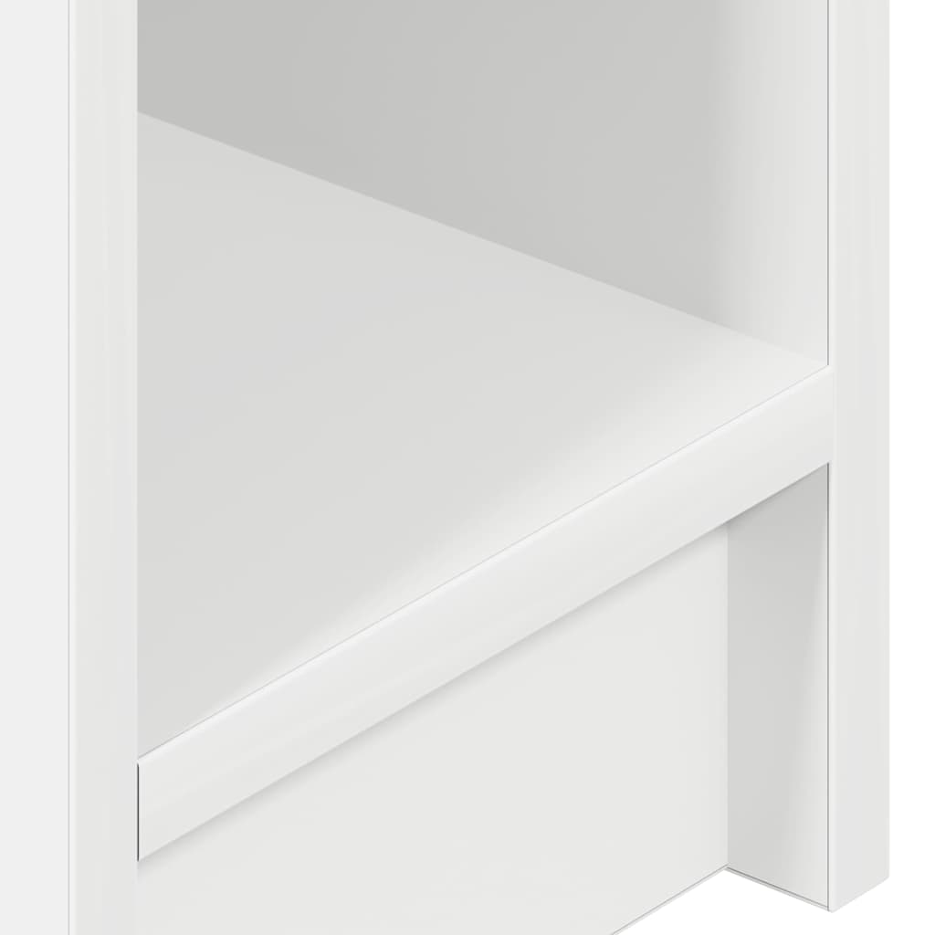 Nachtkastje met lade 20x36x60 cm wit