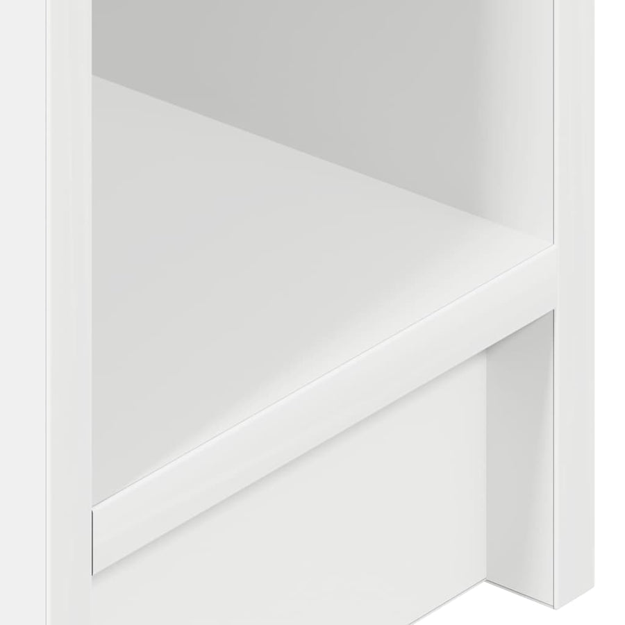 Nachtkastje met lade 20x36x60 cm wit