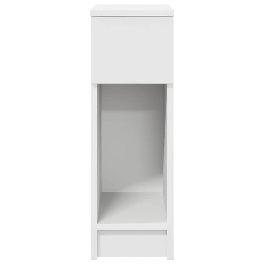 Nachtkastjes 2 st met lade 20x36x60 cm wit