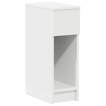 Nachtkastjes 2 st met lade 20x36x60 cm wit