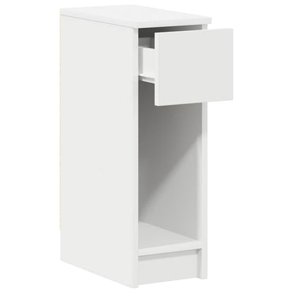Nachtkastjes 2 st met lade 20x36x60 cm wit