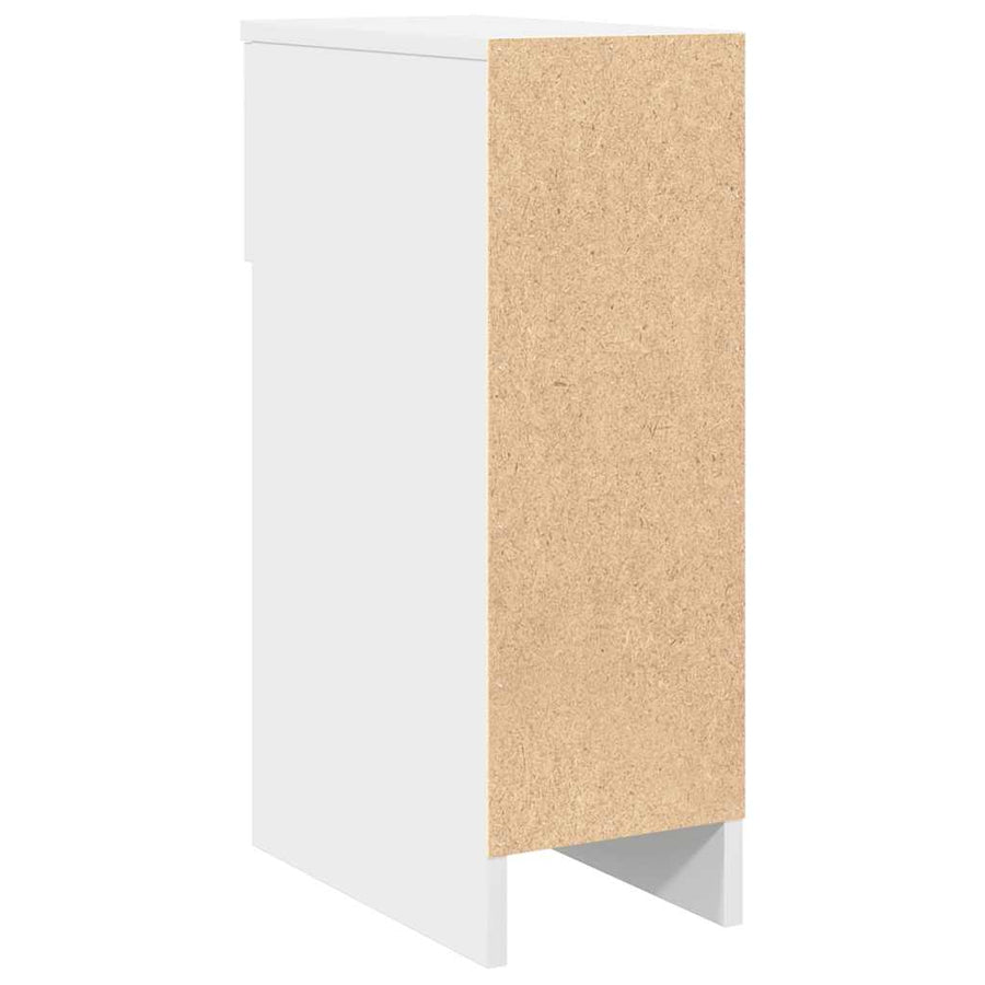 Nachtkastjes 2 st met lade 20x36x60 cm wit