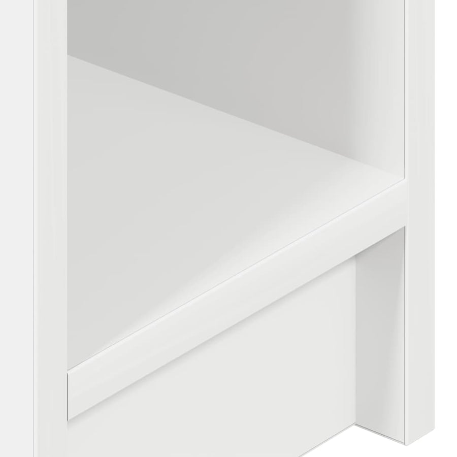 Nachtkastjes 2 st met lade 20x36x60 cm wit