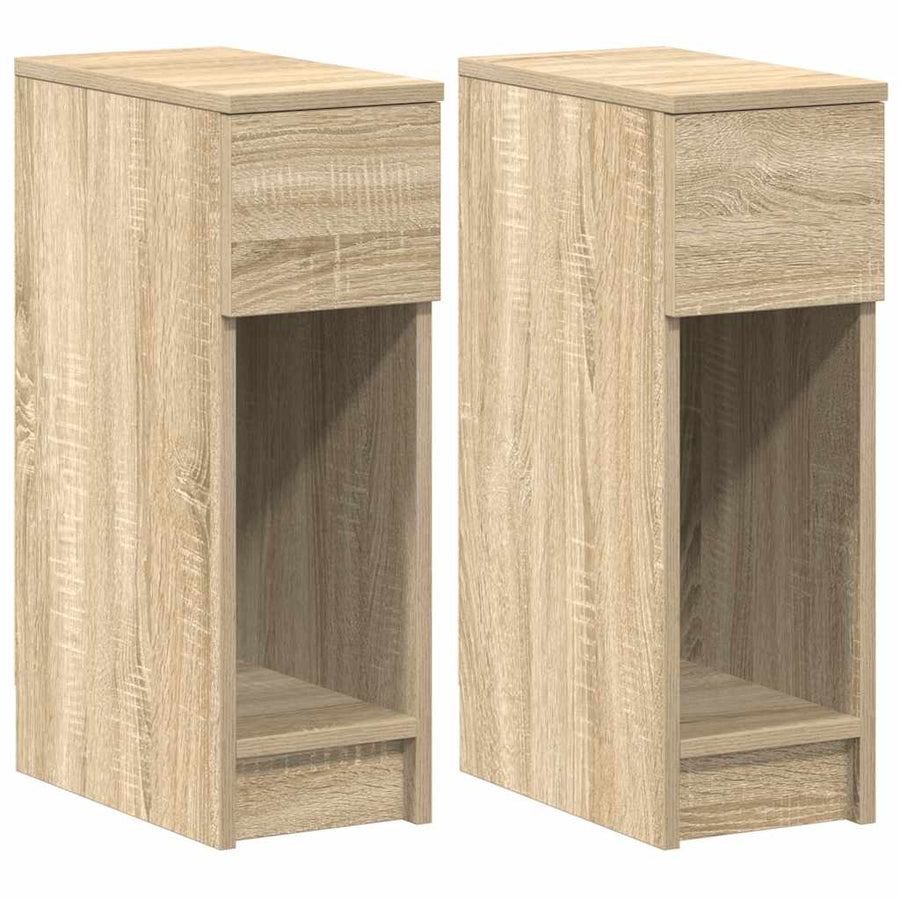Nachtkastjes Met Lade 20X36X60 Cm Kleurig Sonoma eiken