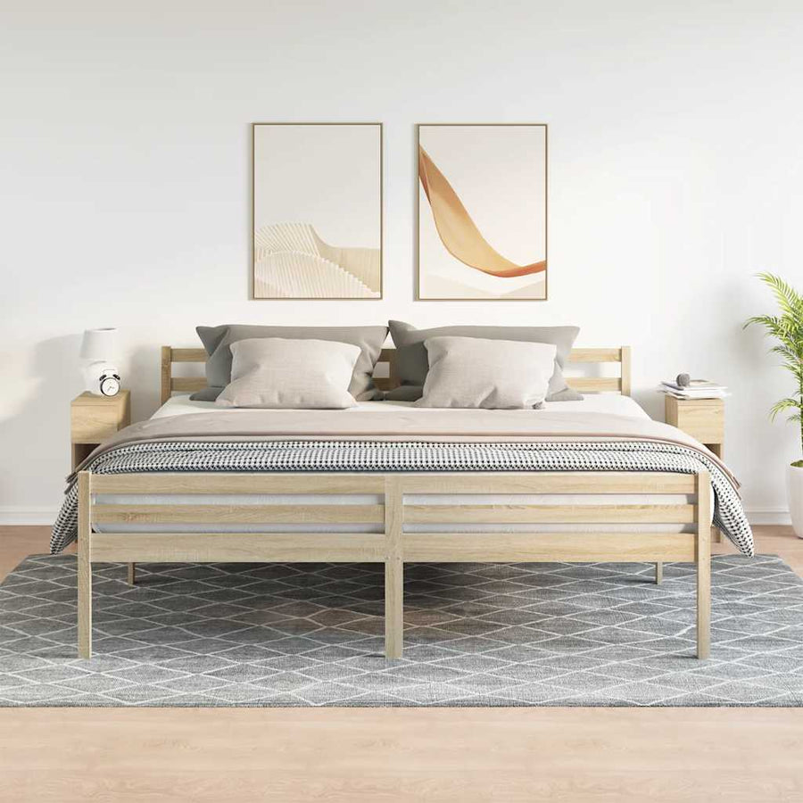 Nachtkastjes Met Lade 20X36X60 Cm Kleurig Sonoma eiken