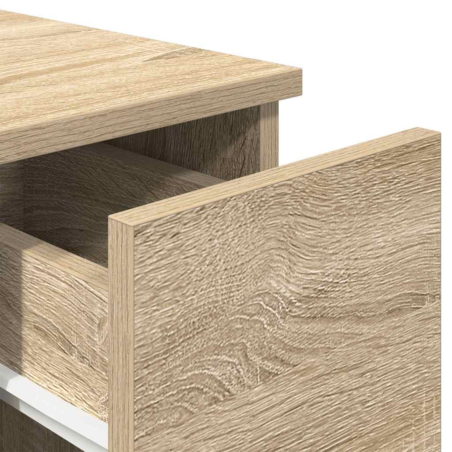 Nachtkastjes Met Lade 20X36X60 Cm Kleurig Sonoma eiken