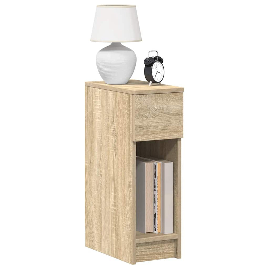 Nachtkastjes Met Lade 20X36X60 Cm Kleurig Sonoma eiken