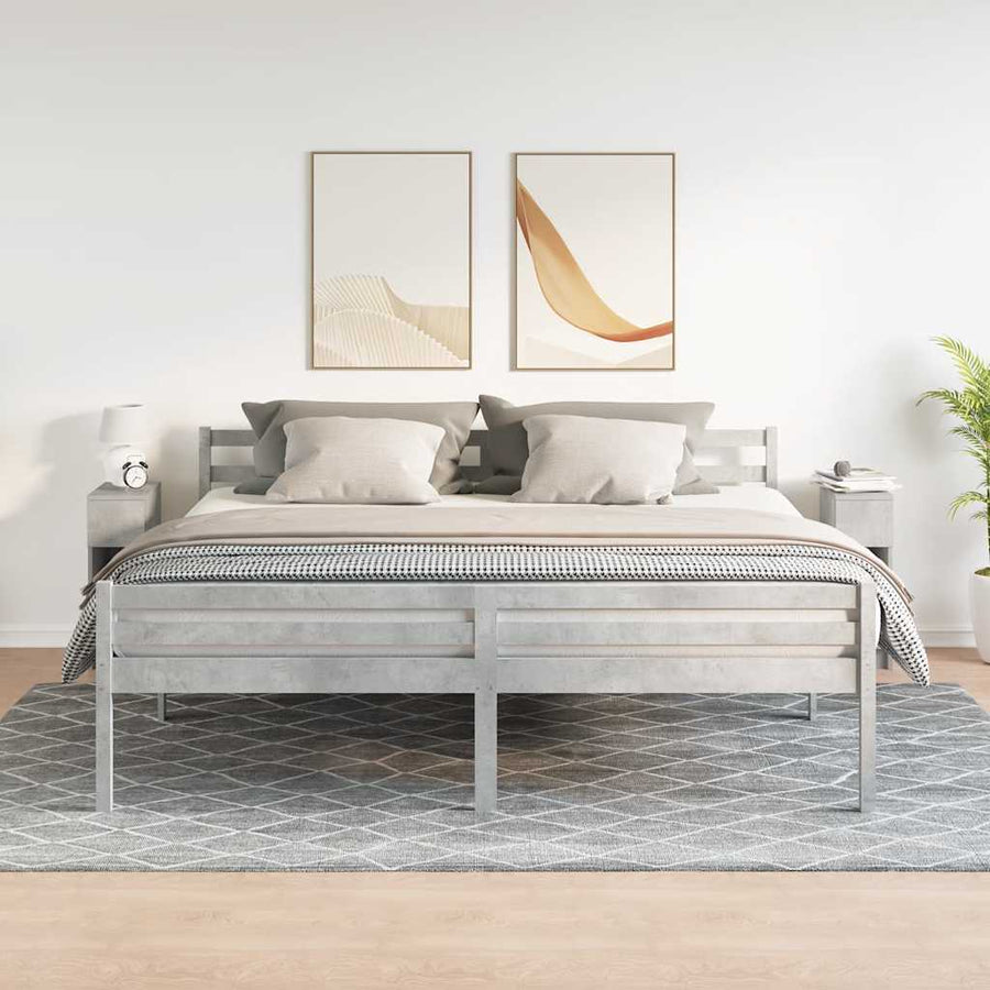 Nachtkastjes 2 st met lade 20x36x60 cm betongrijs