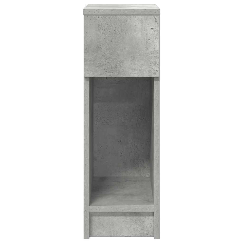 Nachtkastjes 2 st met lade 20x36x60 cm betongrijs