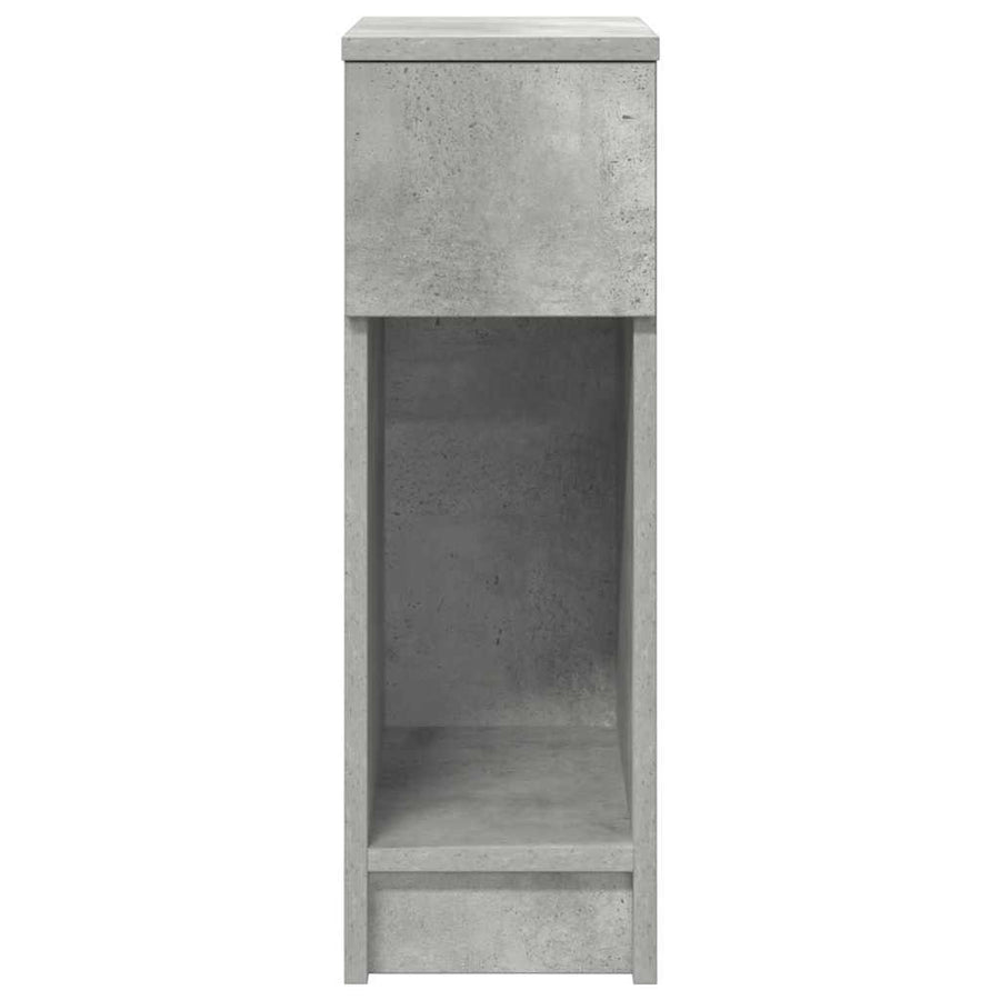 Nachtkastjes 2 st met lade 20x36x60 cm betongrijs