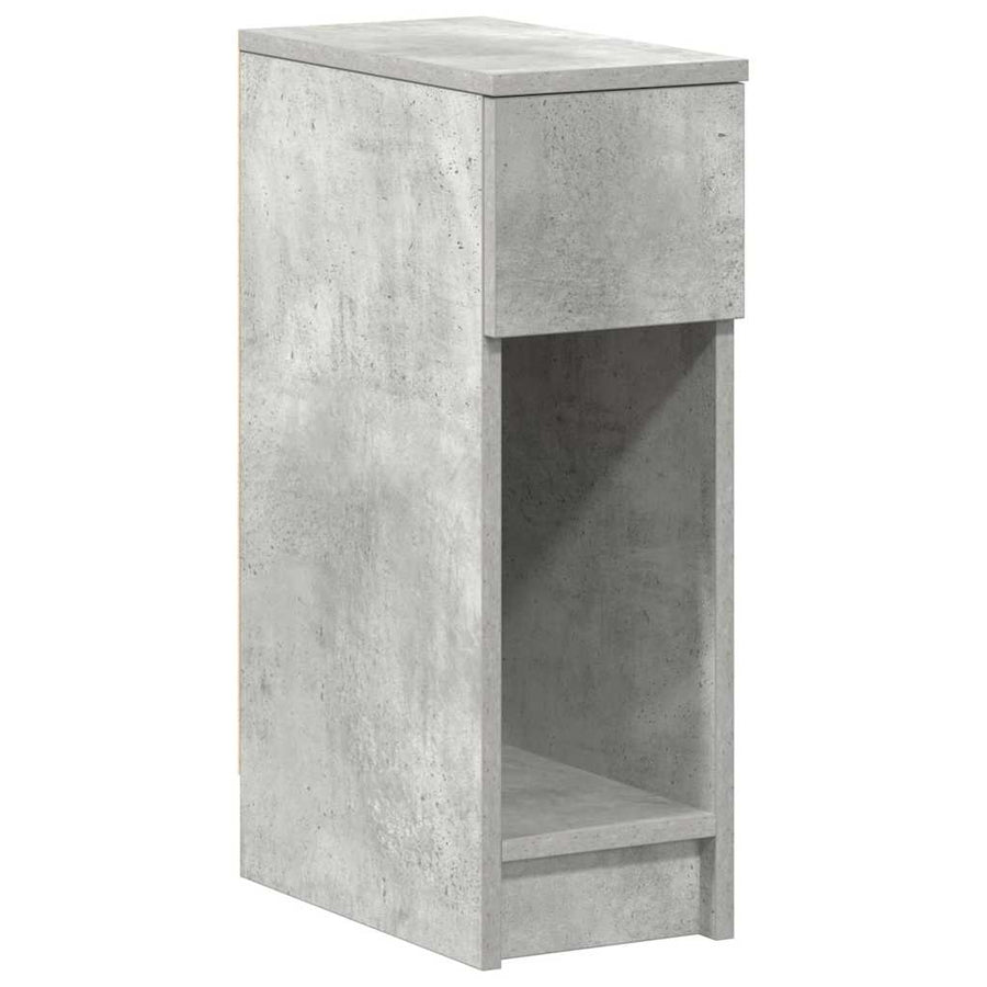 Nachtkastjes 2 st met lade 20x36x60 cm betongrijs
