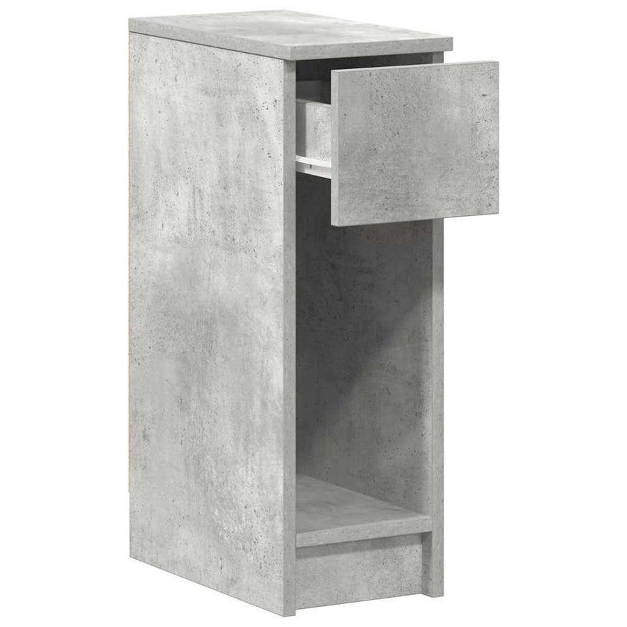 Nachtkastjes 2 st met lade 20x36x60 cm betongrijs