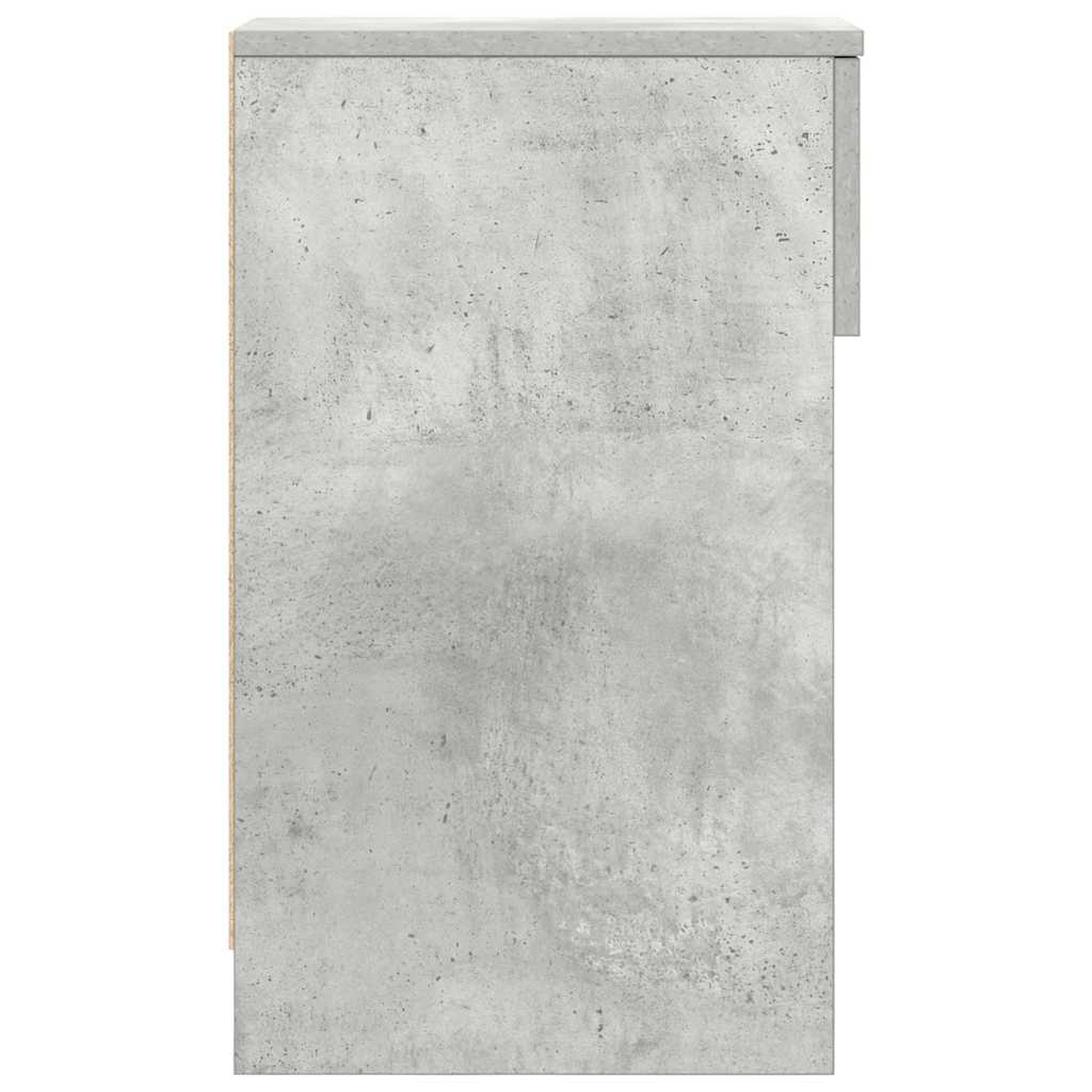 Nachtkastjes 2 st met lade 20x36x60 cm betongrijs