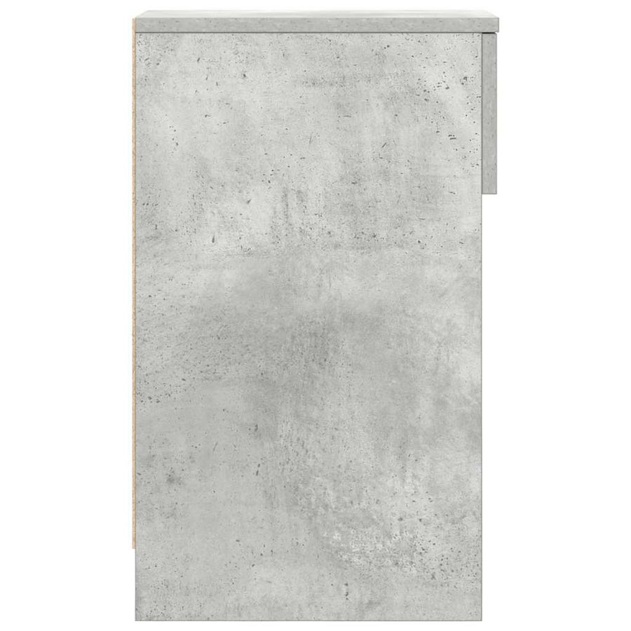 Nachtkastjes 2 st met lade 20x36x60 cm betongrijs