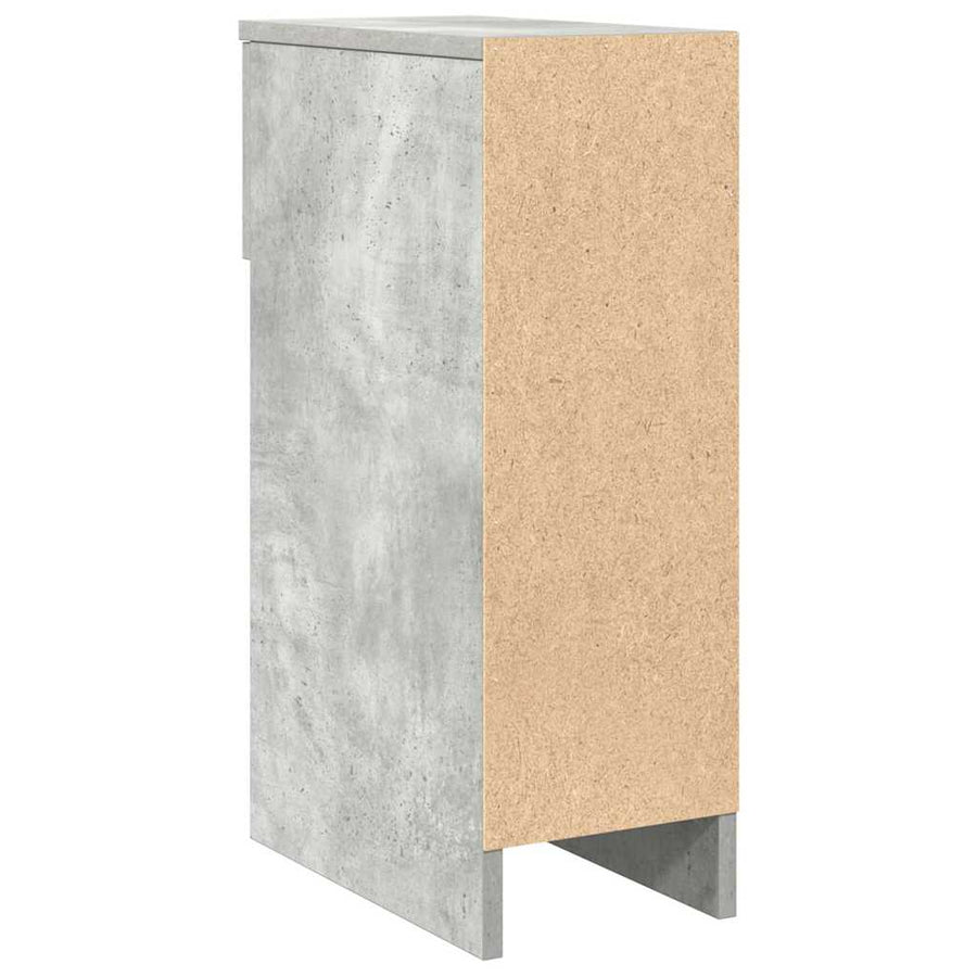 Nachtkastjes 2 st met lade 20x36x60 cm betongrijs