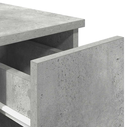 Nachtkastjes 2 st met lade 20x36x60 cm betongrijs
