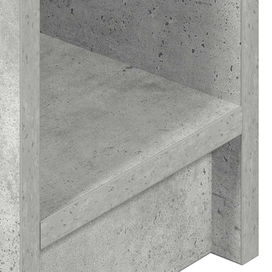 Nachtkastjes 2 st met lade 20x36x60 cm betongrijs