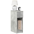 Nightstands 2 pcs with drawer 20x36x60 cm concrete grey