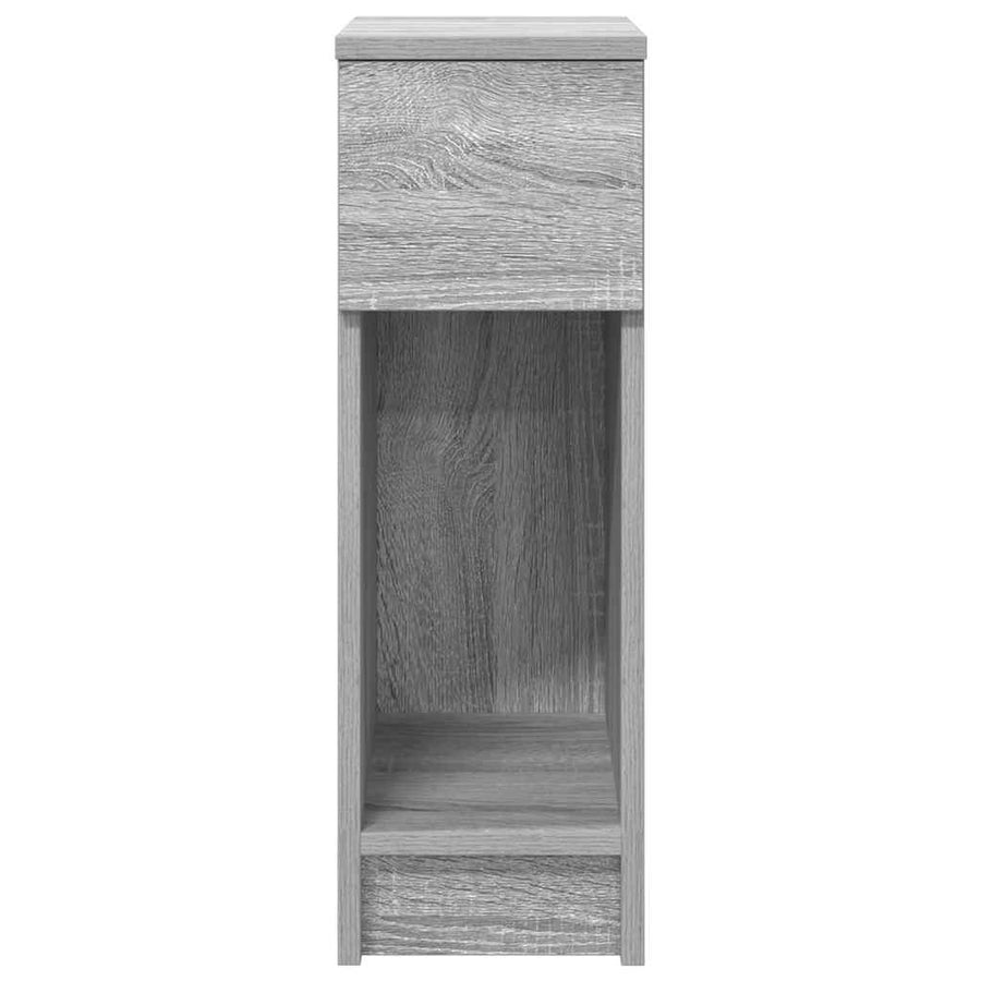 Nachtkastjes 2 st met lade 20x36x60 cm grijs sonoma eikenkleur