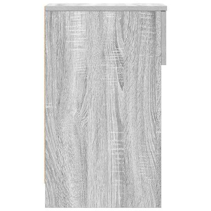 Nachtkastjes 2 st met lade 20x36x60 cm grijs sonoma eikenkleur