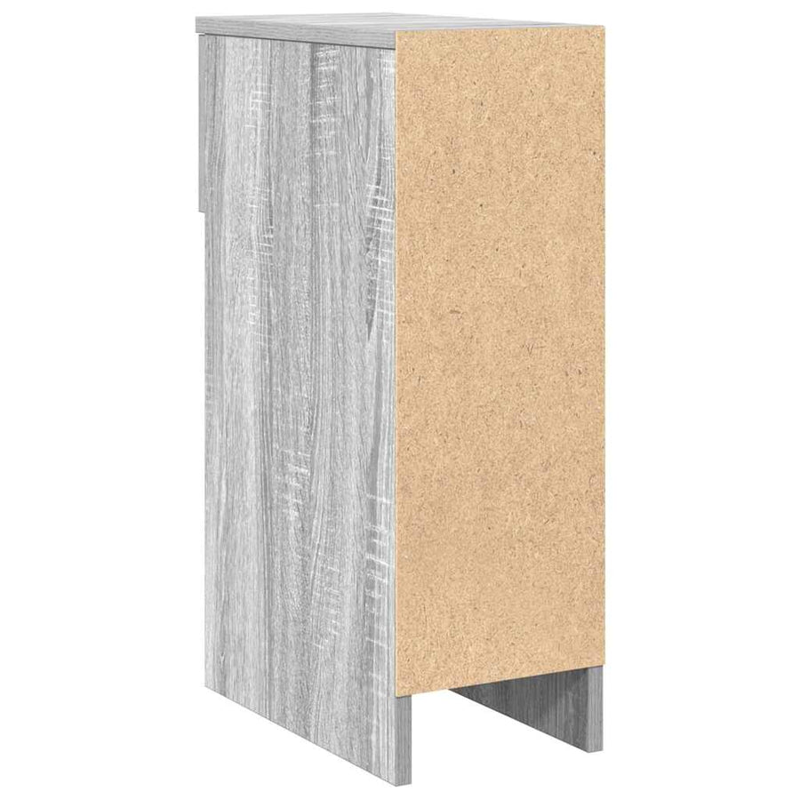 Nachtkastjes 2 st met lade 20x36x60 cm grijs sonoma eikenkleur