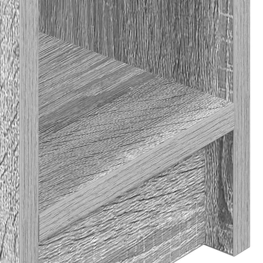 Nachtkastjes 2 st met lade 20x36x60 cm grijs sonoma eikenkleur