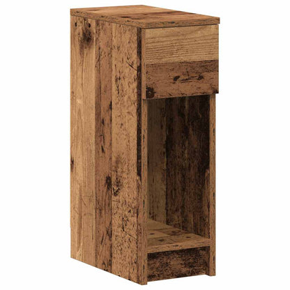 Nachtkastjes 2 st met lade 20x36x60 cm oud houtkleurig