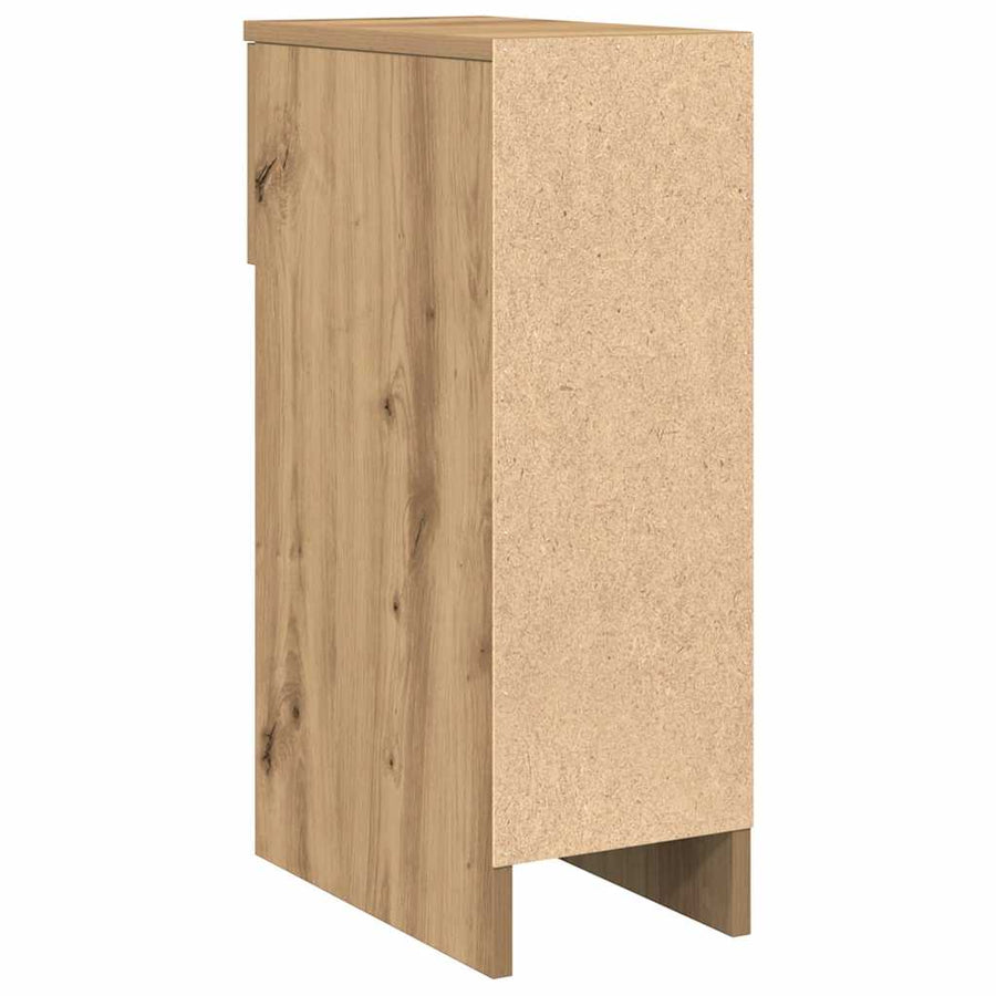 Nachtkastje Met Lade 20X36X60 Cm 1 artisanaal eikenkleurig
