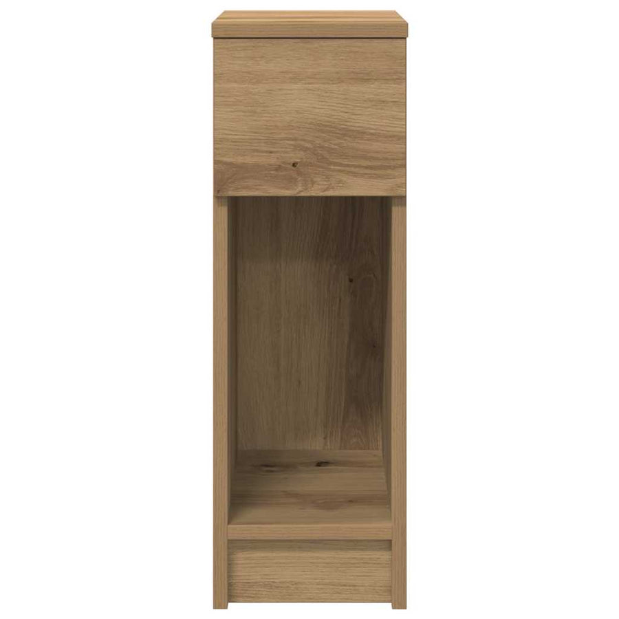 Nachtkastjes Met Lade 20X36X60 Cm artisanaal eikenkleurig