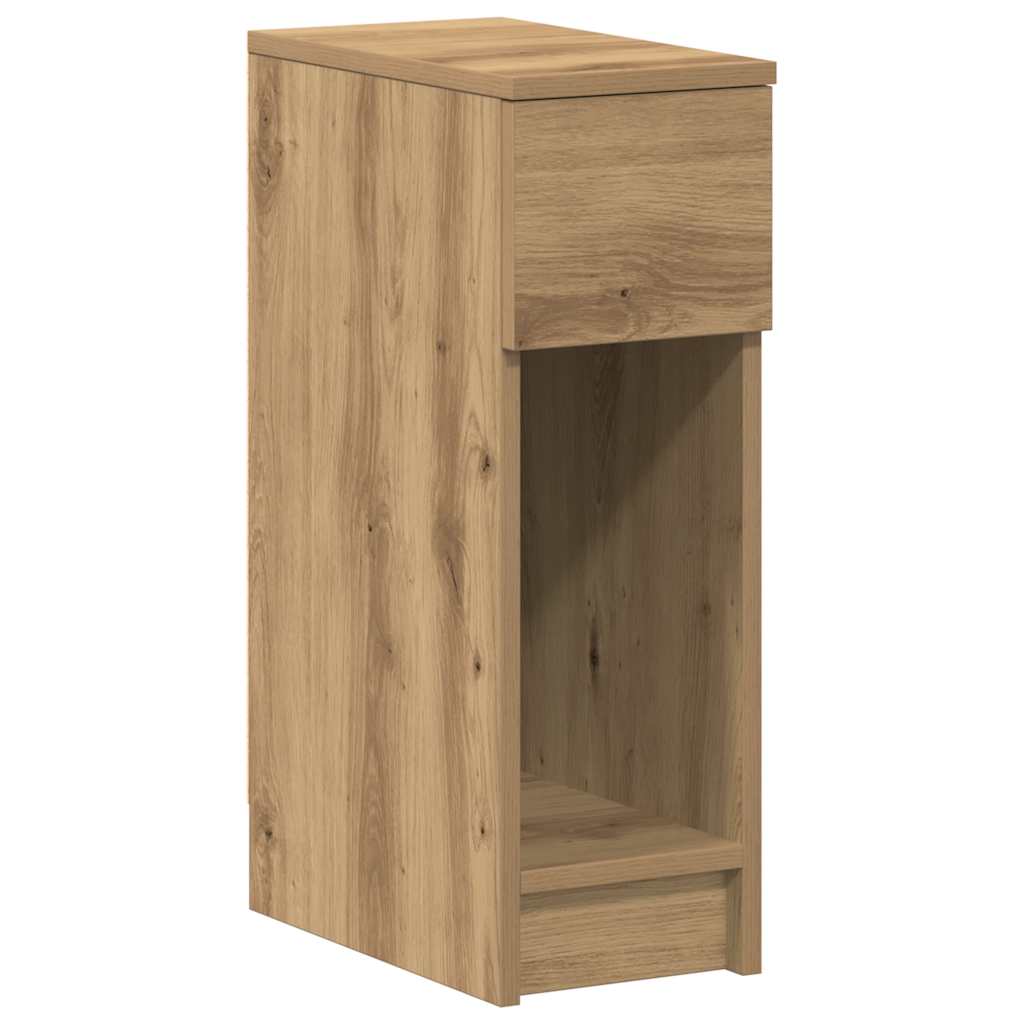 Nachtkastjes Met Lade 20X36X60 Cm artisanaal eikenkleurig