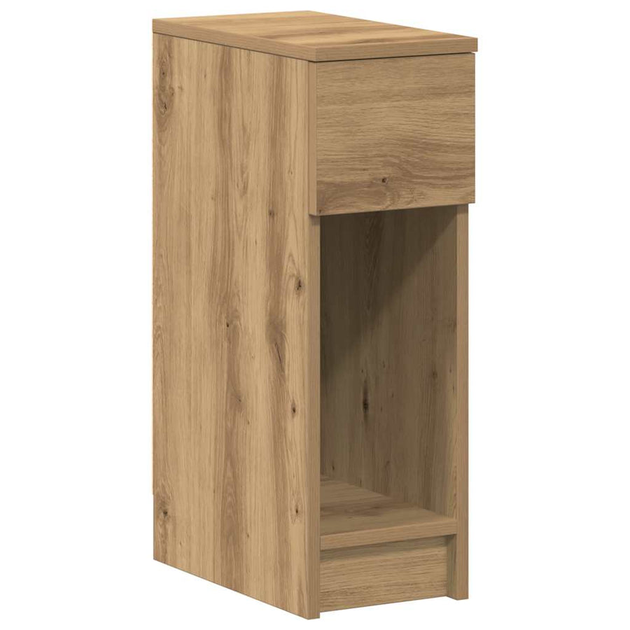 Nachtkastjes Met Lade 20X36X60 Cm artisanaal eikenkleurig