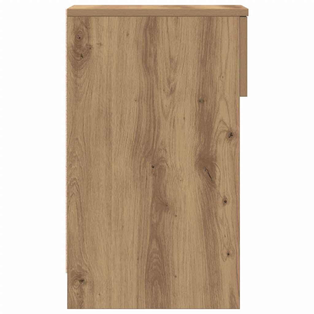 Nachtkastjes Met Lade 20X36X60 Cm artisanaal eikenkleurig