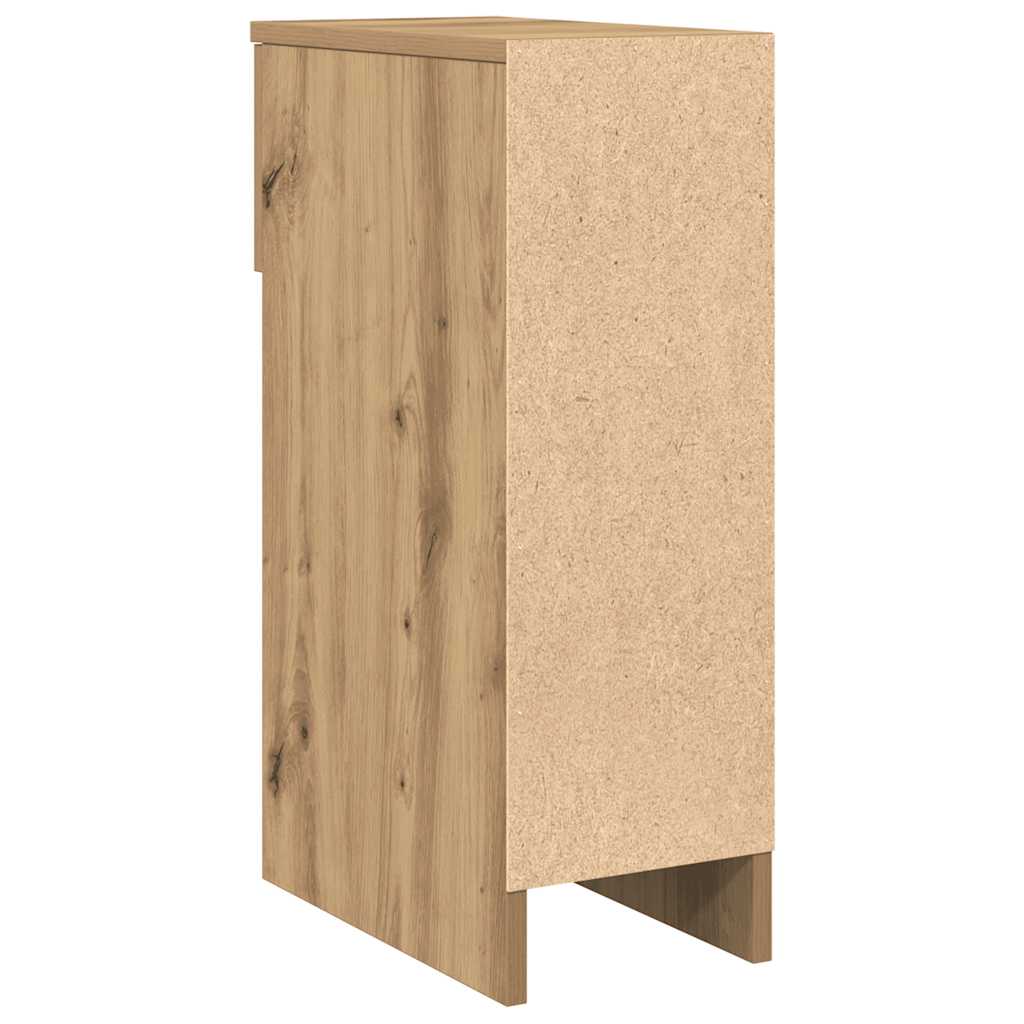 Nachtkastjes Met Lade 20X36X60 Cm artisanaal eikenkleurig