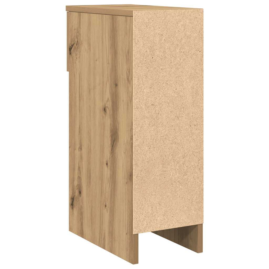 Nachtkastjes Met Lade 20X36X60 Cm artisanaal eikenkleurig