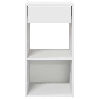 Nachtkastjes 2 st met lade 35x34x66,5 cm wit