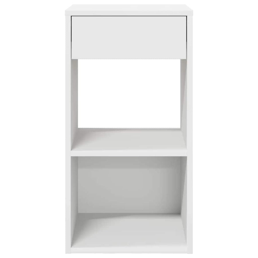 Nachtkastjes 2 st met lade 35x34x66,5 cm wit