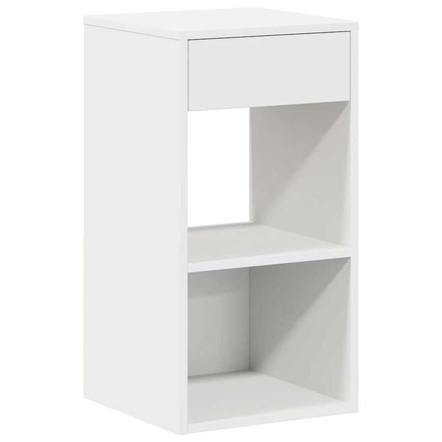 Nachtkastjes 2 st met lade 35x34x66,5 cm wit