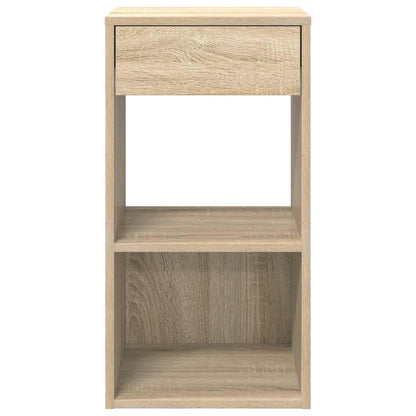 Nachtkastjes 2 st met lade 35x34x66,5 cm sonoma eikenkleurig