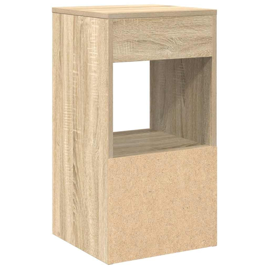 Nachtkastjes 2 st met lade 35x34x66,5 cm sonoma eikenkleurig