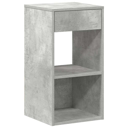 Nachtkastjes 2 st met lade 35x34x66,5 cm betongrijs