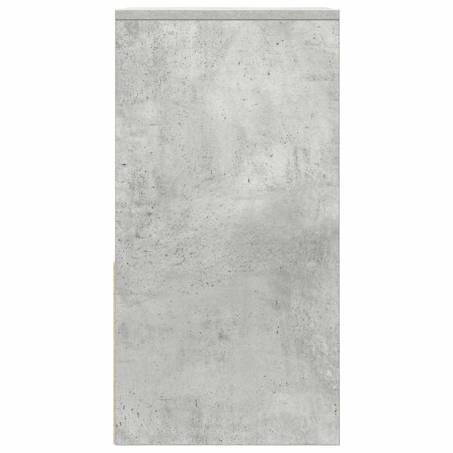 Nachtkastjes 2 st met lade 35x34x66,5 cm betongrijs