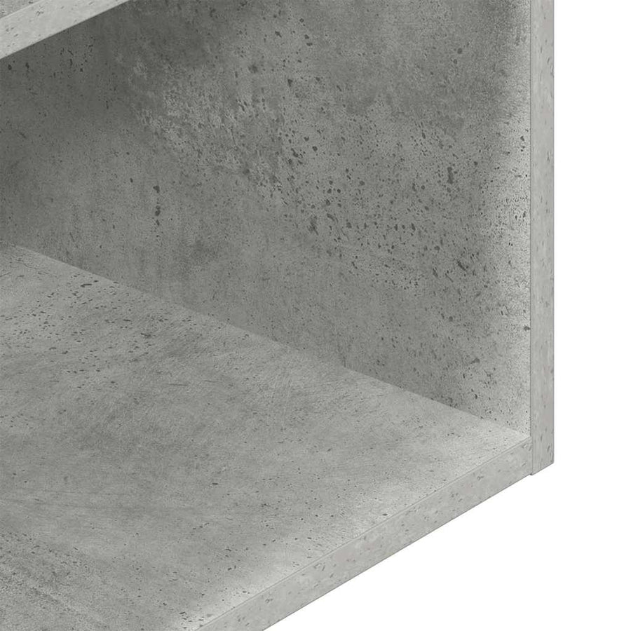 Nachtkastjes 2 st met lade 35x34x66,5 cm betongrijs