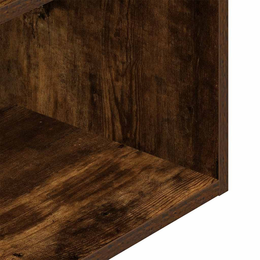 Nachtkastje met lade 35x34x66,5 cm gerookt eikenkleurig