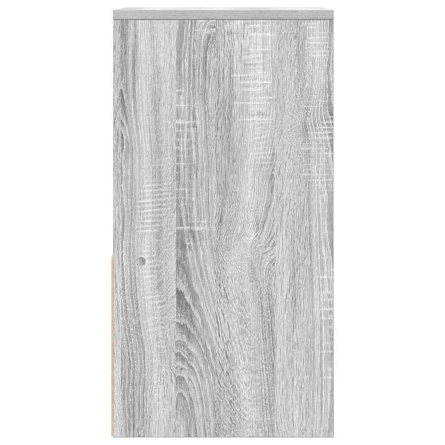 Nachtkastjes 2 st met lade 35x34x66,5cm grijs sonoma eikenkleur