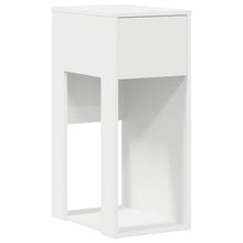 Computertorenstandaard met lade 30x44x74 cm wit