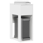 Computer Tower Stand with Drawer 30x44x74 cm white