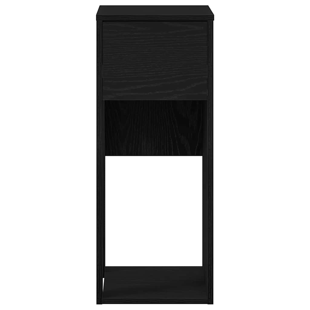 Computertorenstandaard met lade 30x44x74 cm zwart