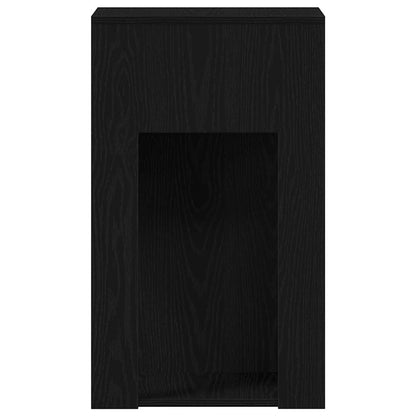 Computertorenstandaard met lade 30x44x74 cm zwart